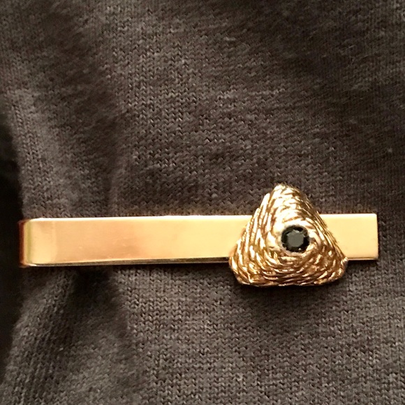 Vintage Set Of (4) Various Designs Tie Clips - Picture 6 of 10